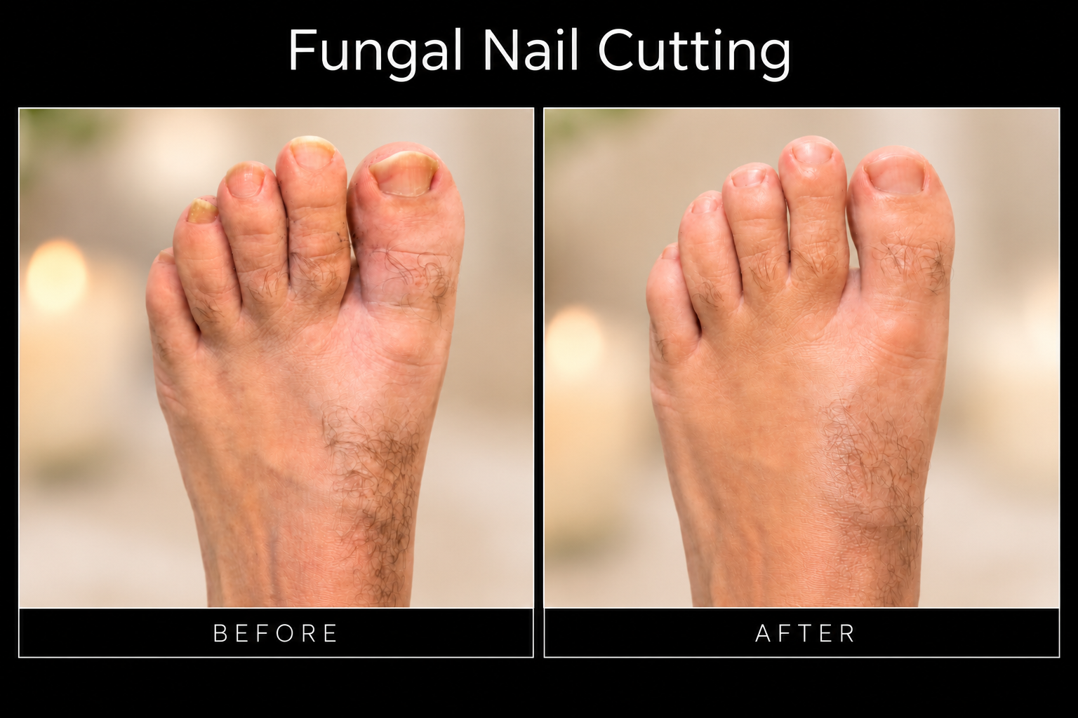 Before / After | Fungal Nail Cutting Treatment