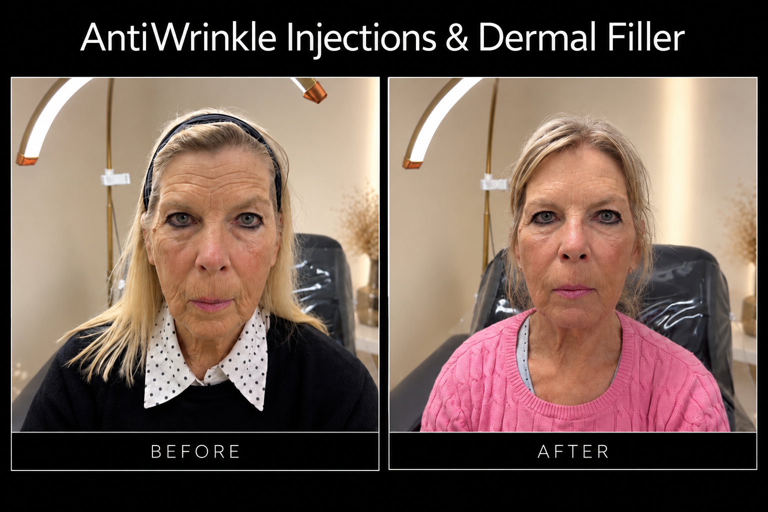 Before / After | Anti-Wrinkle + Dermal Filler Treatment